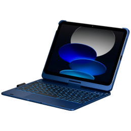 Etui Typecase Flexbook Touch z klawiaturą do iPad 11" (A16) 2025 / iPad 10.9" 2022 ciemno niebieski