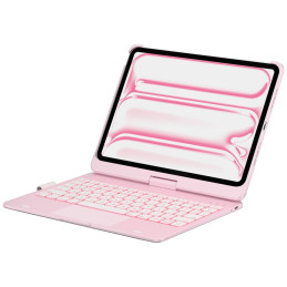 Etui Typecase Flexbook Touch z klawiaturą do iPad Pro 11" 2024/2025 jasno różowy