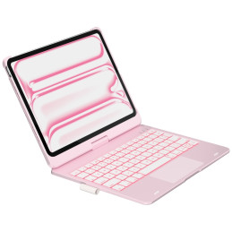 Etui Typecase Flexbook Touch z klawiaturą do iPad Pro 11" 2024/2025 jasno różowy