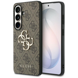 Etui Guess 4G Big Metal Logo do Galaxy S26 brązowy