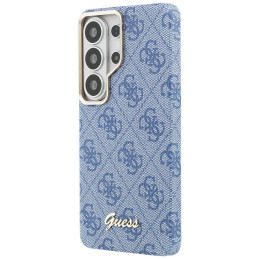 Etui Guess 4G Script MagSafe do Galaxy S26 Ultra niebieski