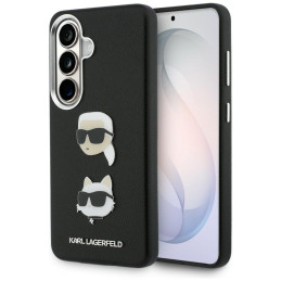 Etui Karl Lagerfeld Saffiano Double Heads Metal do Galaxy S26+ czarny