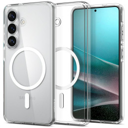 Etui Spigen Ultra Hybrid Mag MagSafe do Galaxy S26+ clear white