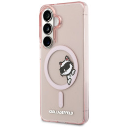 Etui Karl Lagerfeld IML Peekaboo Choupette MagSafe do Galaxy S26 różowy