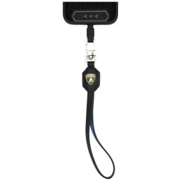 Uniwersalna smycz Lamborghini D1 Leather Handstrap niebieski