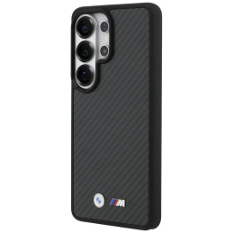 Etui BMW M Kevlar Logo MagSafe do Galaxy S26 Ultra czarny