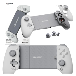 Uniwersalny kontroler do urządzeń mobilnych Bluetooth GameSir G8+ MFi biały