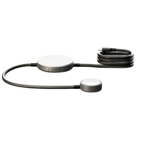 Ładowarka indukcyjna 2w1 Zens Pro 2 + ładowanie Apple Watch Qi2 15W USB-C czarny