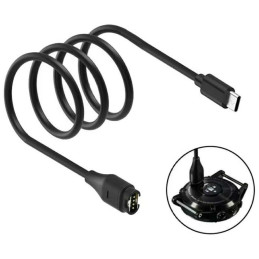 Kabel USB-C MajesticLine do ładowania zegarków Garmin 1m czarny