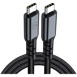 Kabel 3MK Hyper Cable N-SERIES USB-C do USB-C Thunderbolt 4 2m 48V/5A 240W czarny