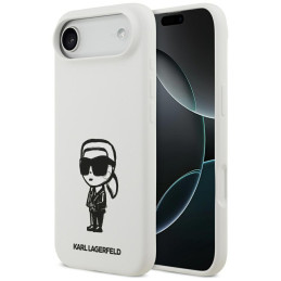 Etui Karl Lagerfeld Silicone Karl Sketch & Logo MagSafe do iPhone Air biały