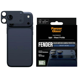 Szkło hartowane na obiektyw PanzerGlass Fender Camera Protector do iPhone 17 Pro Max niebieski
