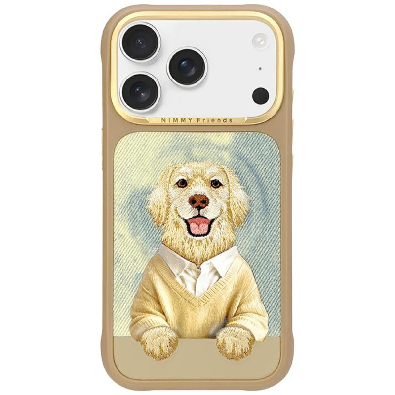 Etui Nimmy Gentle Pets Series Dog MagSafe do iPhone 17 Pro Max brązowy