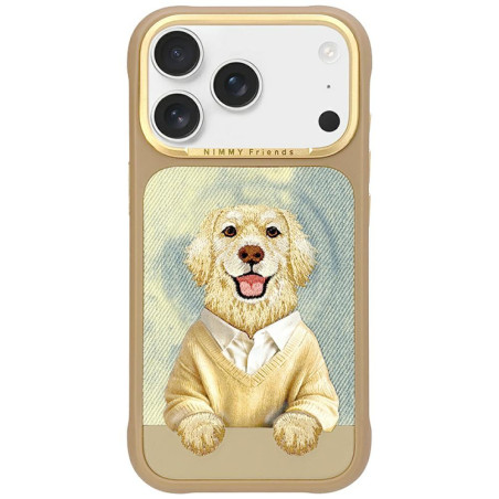 Etui Nimmy Gentle Pets Series Dog MagSafe do iPhone 17 Pro Max brązowy