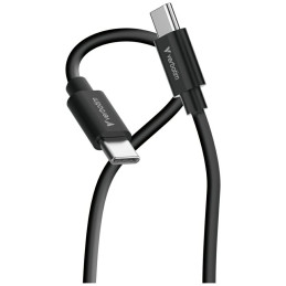 Kable Verbatim Sync & Charge USC-C do C essentials 60W czarny / biały 2szt. 32391