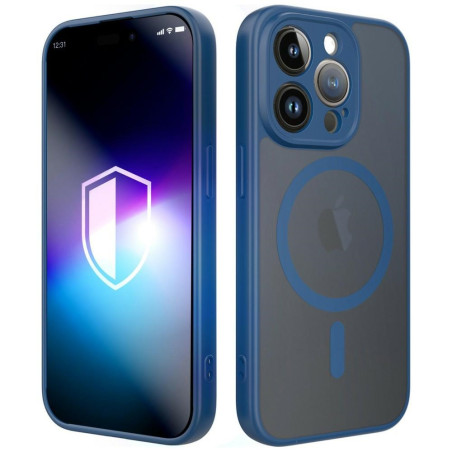 Etui 3MK Misty MagCase do Apple iPhone 15 Pro niebieski
