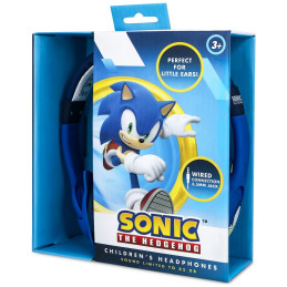 Dziecięce Słuchawki nauszne OTL Sonic The Hedgehog gumowe uszka
