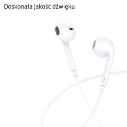 USAMS Słuchawki stereo Bluetooth LNSeries biały/white BHULN01