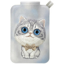 Magnetyczny portfel stojak na telefon Nimmy New Big-Eye Cute Pets 2.0 Cat szary