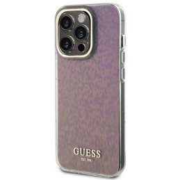 Etui Guess IML Faceted Mirror Disco Iridescent do iPhone 15 Pro Max, różowy/pink