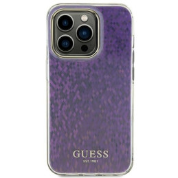 Etui Guess IML Faceted Mirror Disco Iridescent do iPhone 15 Pro Max, różowy/pink