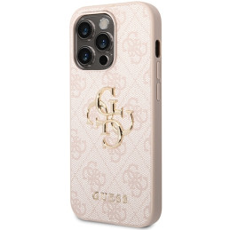 Etui Guess 4G Big Metal Logo do iPhone 15 Pro Max, różowy/pink