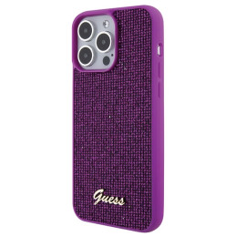 Etui Guess Disco Metal Script do iPhone 15 Pro Max, fuksja/fuschia