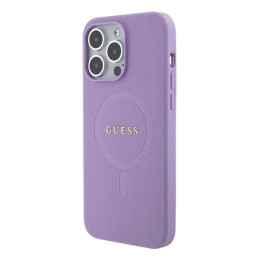 Etui Guess Saffiano MagSafe do iPhone 15 Pro Max, fioletowy/purple