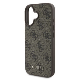 Etui Guess 4G Classic do iPhone 16, brązowy/brown