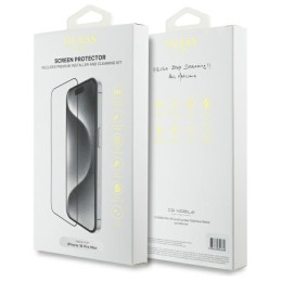 Szkło hartowane Guess Screen Protector 2.5D Outline do iPhone 16 Pro Max,  ochrona wyświetlacza