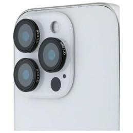 szkło na obiektyw aparatu Guess Lens Protective Metal do iPhone 16 Pro / 16 Pro  Max, czarny/black