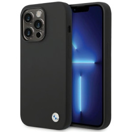 Etui BMW Silicone Metal Logo do iPhone 15 Pro Max, czarny/black 