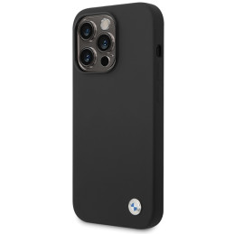 Etui BMW Silicone Metal Logo do iPhone 15 Pro Max, czarny/black 