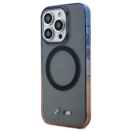 Etui BMW Gradient Bumper MagSafe do iPhone 15 Pro Max, szary/grey