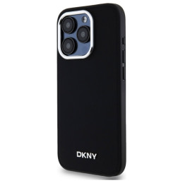 Etui DKNY Plain Logo MagSafe do iPhone 15 Pro Max, czarny/black