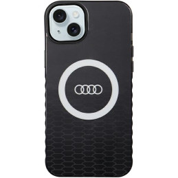 Etui Audi IML Big Logo MagSafe do iPhone 15 Plus, czarny/black