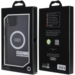 Etui Audi IML Big Logo MagSafe do iPhone 15 Plus, czarny/black