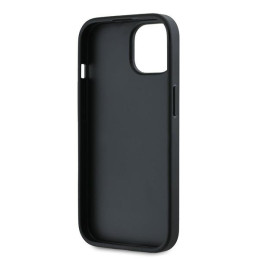 Etui Karl Lagerfeld Diagonal Quilted Script do iPhone 15 Plus, czarny/black