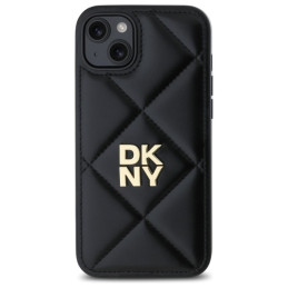Etui DKNY Quilted Stack Logo do iPhone 15 Plus, czarny/black