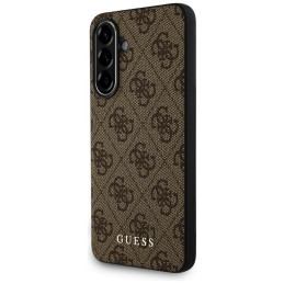 Etui Guess 4G Metal Gold Logo do Galaxy A36, brązowy