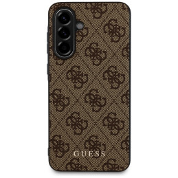 Etui Guess 4G Metal Gold Logo do Galaxy A36, brązowy
