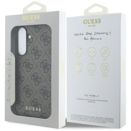Etui Guess 4G Metal Gold Logo do Galaxy A36, brązowy