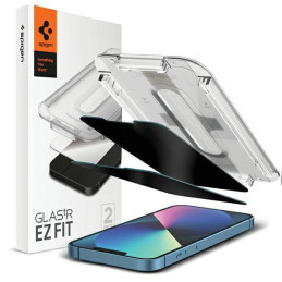 Szkło do etui + Aplikator Spigen Glas.tr EZ Fit Privacy do iPhone 16e / 14 / 13 Pro / 13, 2 sztuki