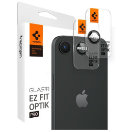 Szkło na aparat Spigen Glas.tR Ez Fit Optik Pro do iPhone 16e, czarny, 2 sztuki