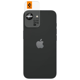 Szkło na aparat Spigen Glas.tR Ez Fit Optik Pro do iPhone 16e, czarny, 2 sztuki