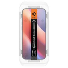 Szkło do etui + Aplikator Spigen Glas.tr EZ Fit Privacy do iPhone 16 Pro Max, 2 sztuki