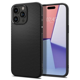 Etui Spigen Liquid Air do iPhone 15 Pro, czarny matowy