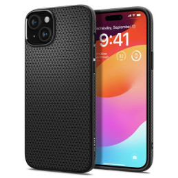 Etui Spigen Liquid Air do iPhone 15, czarny matowy
