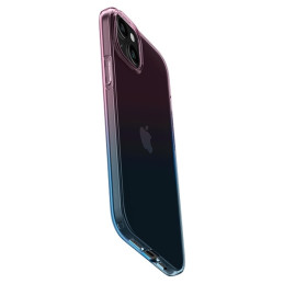 Etui Spigen Liquid Crystal do iPhone 15, niebiesko-różowe