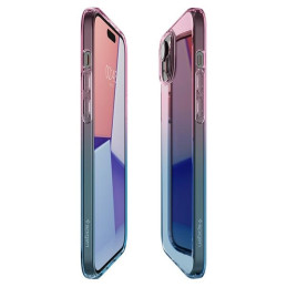 Etui Spigen Liquid Crystal do iPhone 15, niebiesko-różowe
